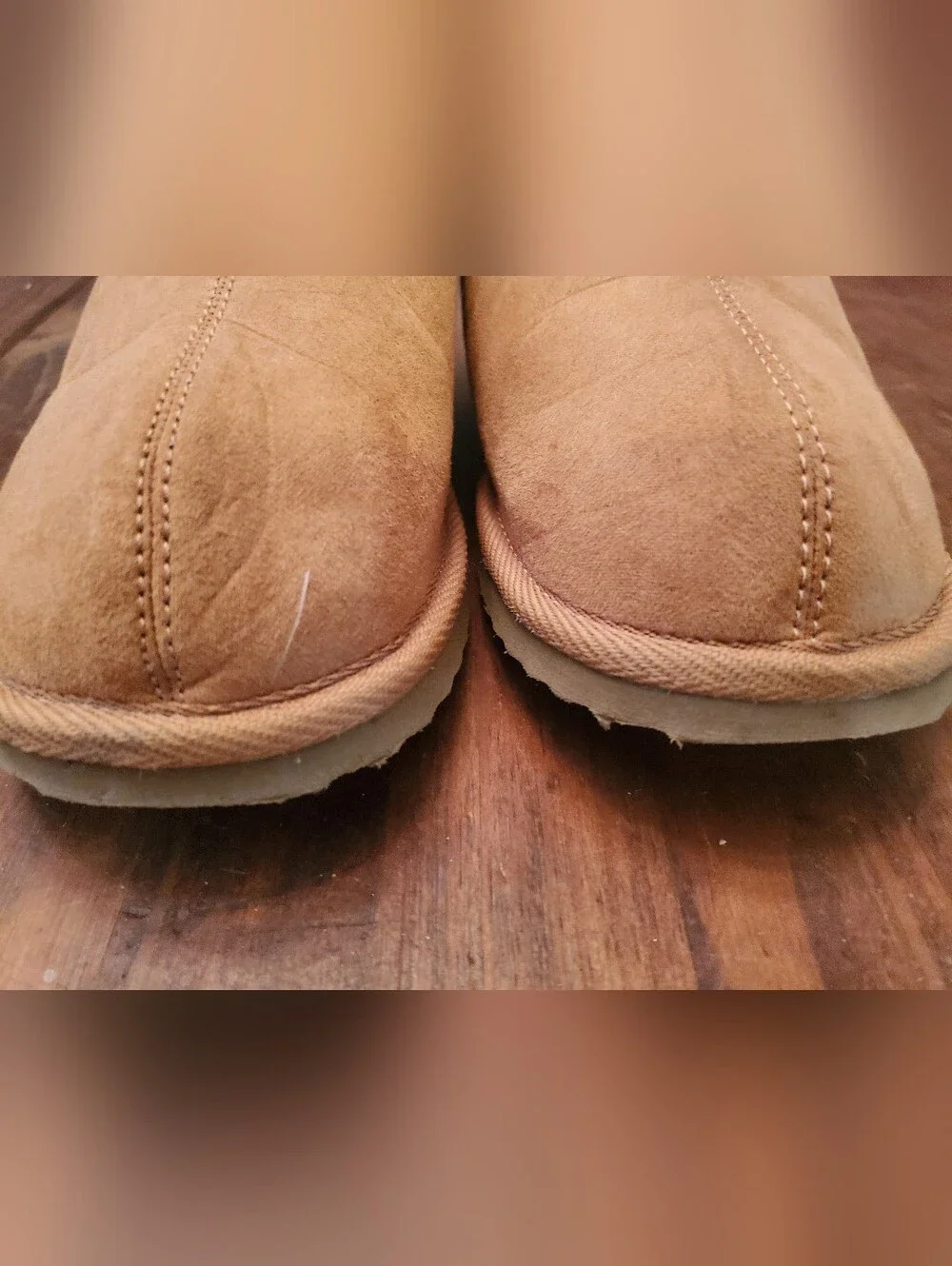 Old Navy Chestnut Brown Slip-On Faux Suede Slippers